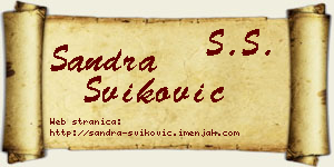 Sandra Šviković vizit kartica